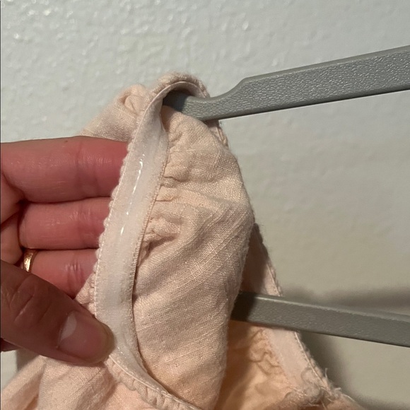 Roxy Light Peach/Pink Off-Shoulder Blouse Cotton - Picture 7 of 7